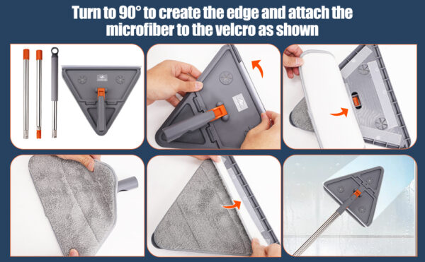 Wall Mop Triangular Cleaner Tool - Image 3