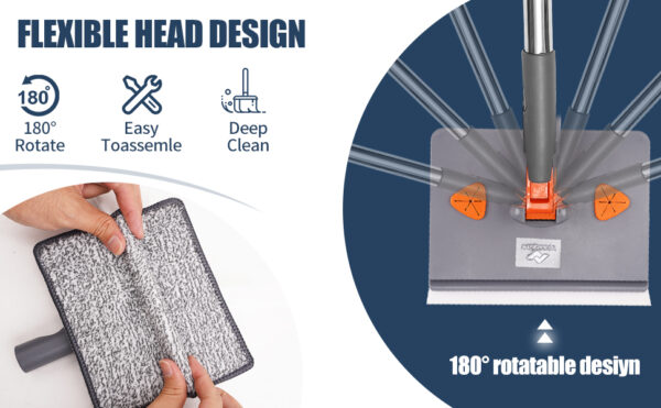 Wall Mop Rectangular Baseboard Cleaning Tool - Image 2